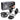 Xpeed 20kg dumbbell set with black weight plates, silver steel bars, and metal adjustment nuts, shown with the retail box on a white background.