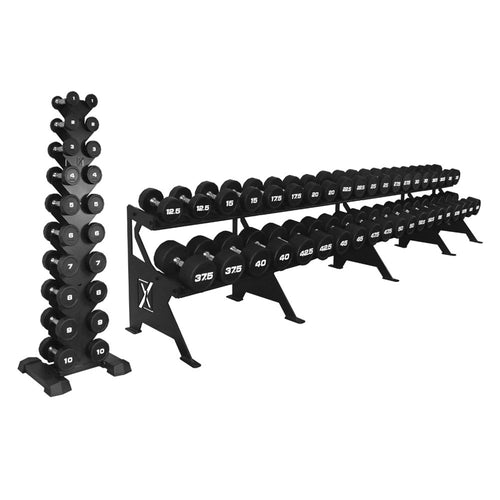 Load image into Gallery viewer, Xpeed Premium 1-60kg CPU Dumbbell Set + Rack
