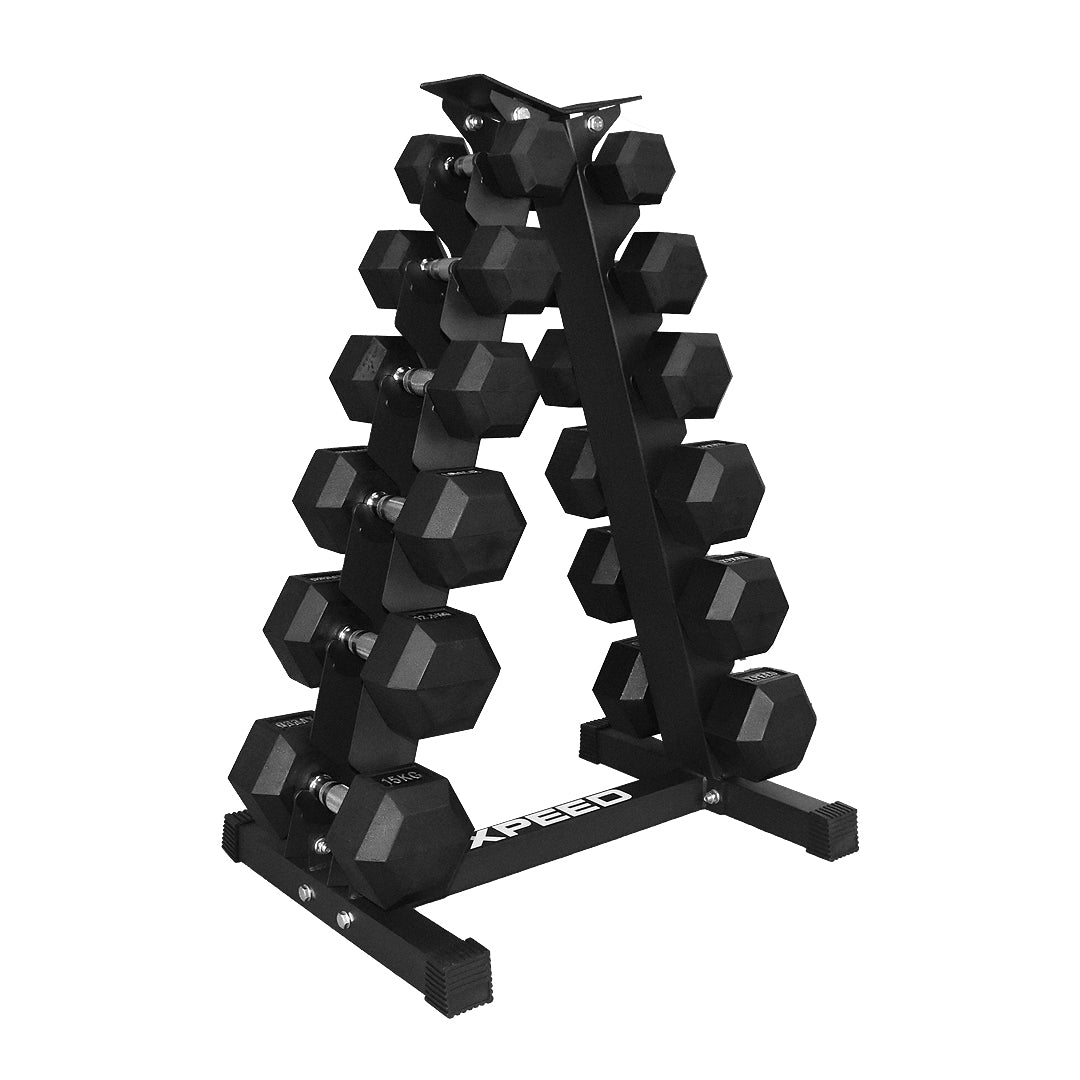 Xpeed A-Frame Dumbbell Rack 6 Pairs – BlueSL Australia