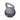 A gray kettlebell with a matte finish and a white circular weight plate printed with '20' on the side, isolated on a white background.