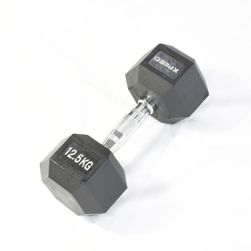 Xpeed Rubber Hex Dumbbells